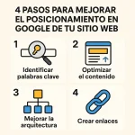4 pasos para mejorar el posicionamiento en Google de tu sitio web