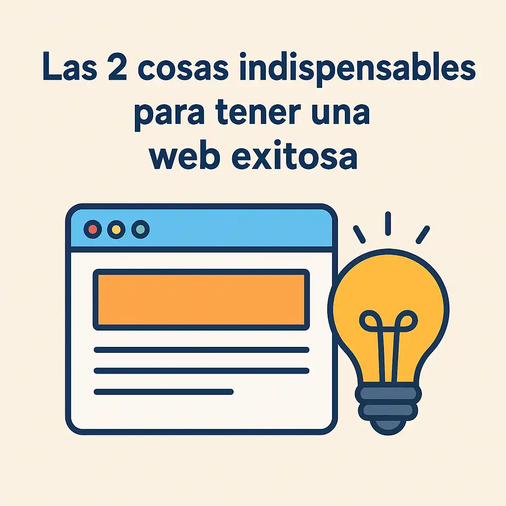Las 2 cosas indispensables para tener una web exitosa