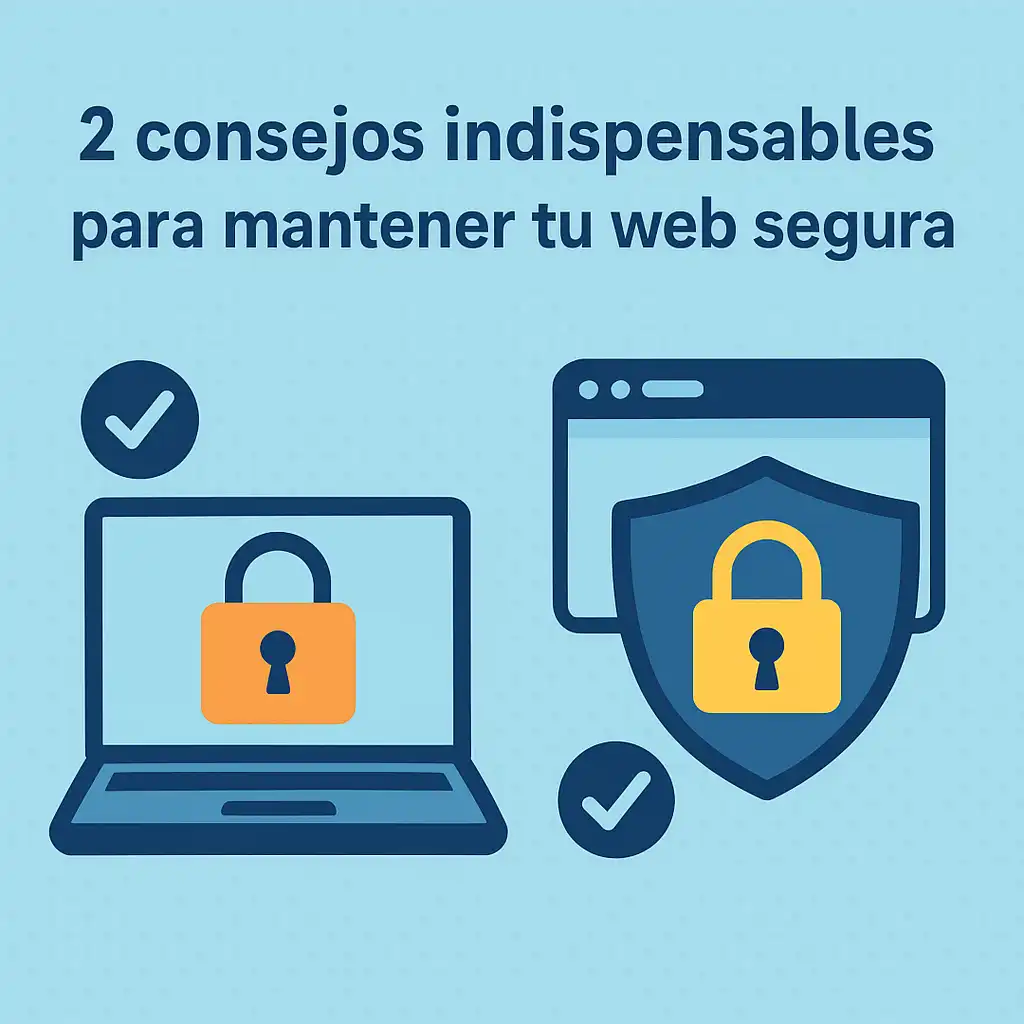 2 consejos indispensables para mantener tu web segura