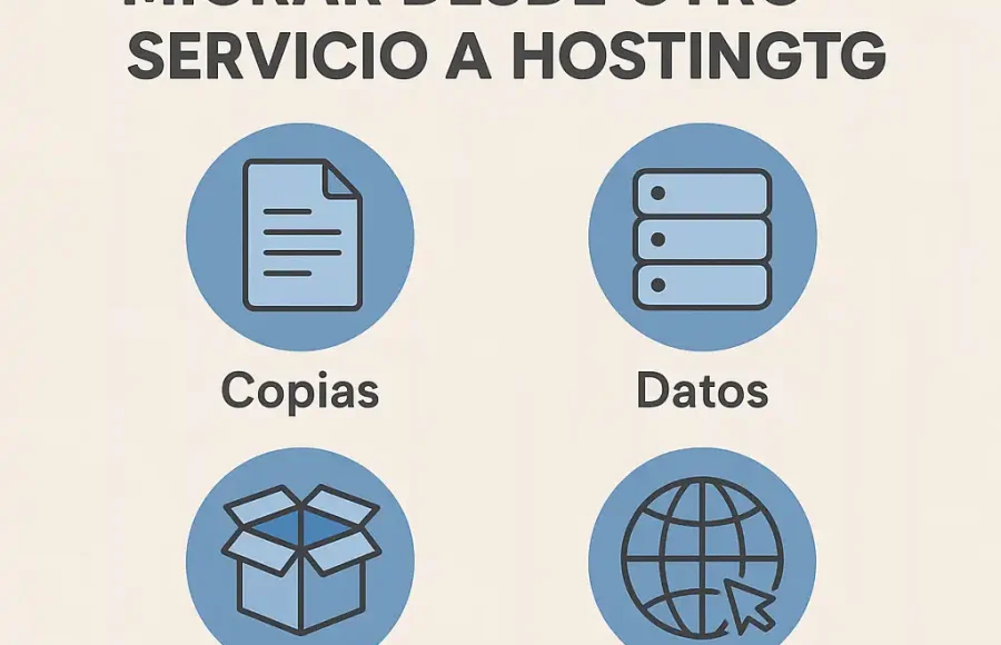 Lo que necesitas para migrar desde otro servicio a HostingTG