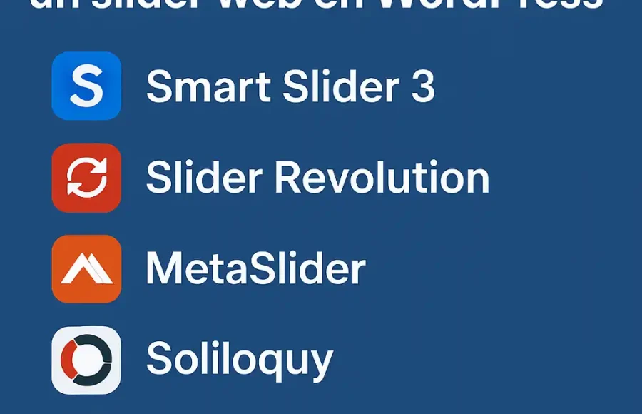 5 plugins para implementar un slider web en WordPress