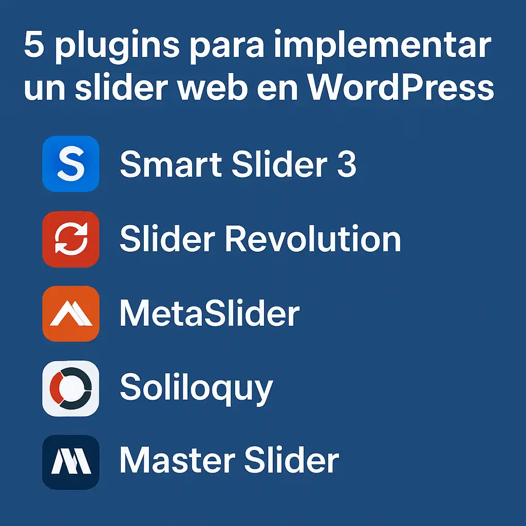 5 plugins para implementar un slider web en Wordpress