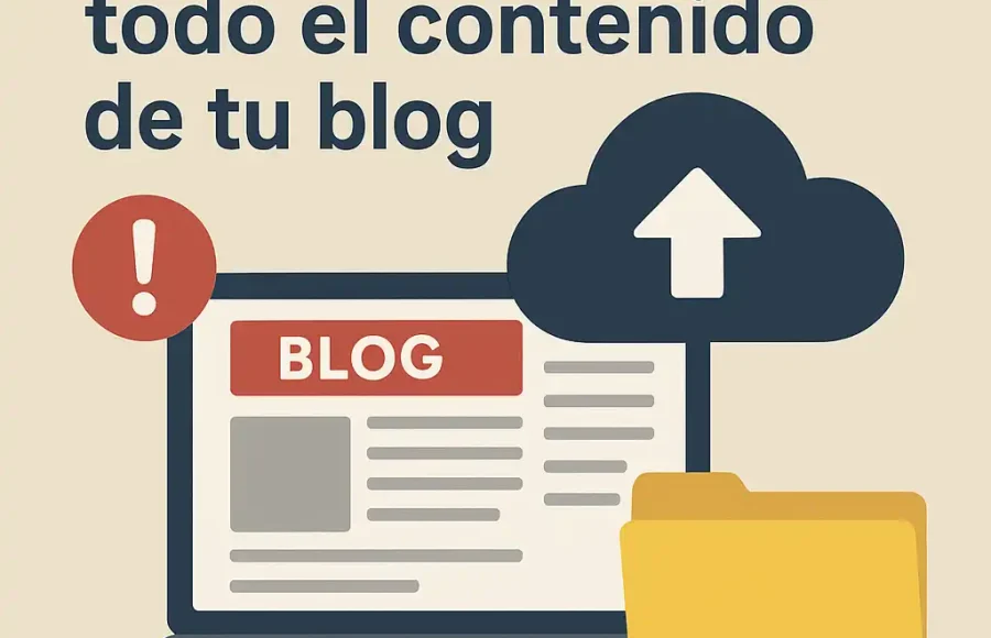 Cómo evitar perder todo el contenido de tu blog