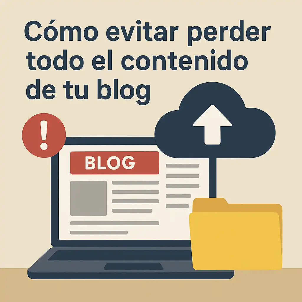 Cómo evitar perder todo el contenido de tu blog