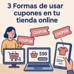 3 Formas de usar cupones en tu tienda online