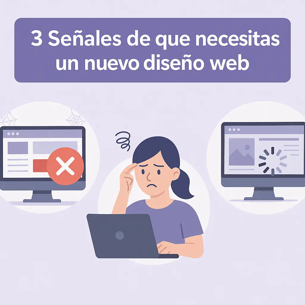 3 Señales de que necesitas un nuevo diseño web
