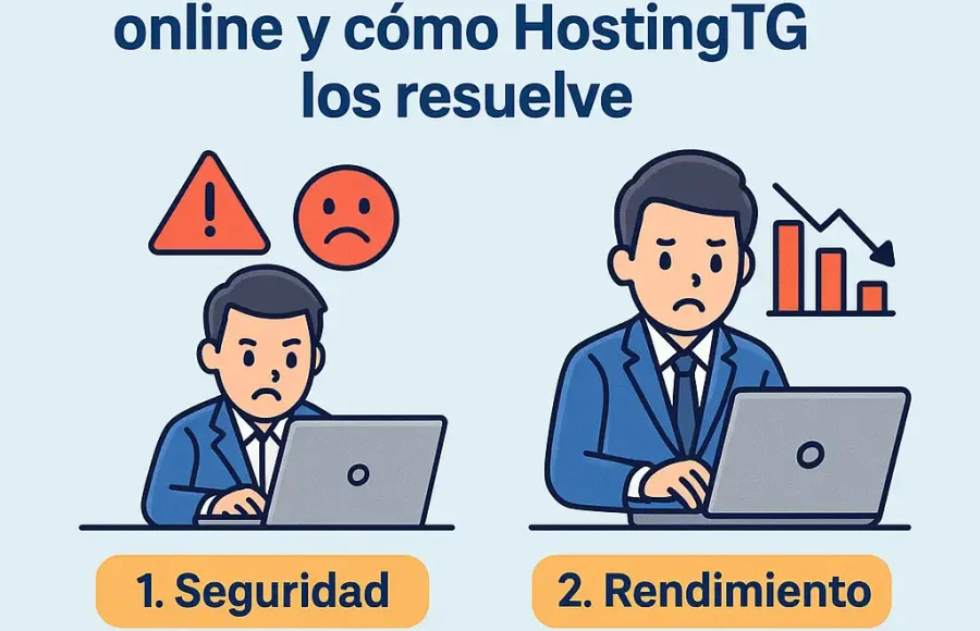 2 Problema que preocupan a los dueños de un negocio online y cómo HostingTG los resuelve