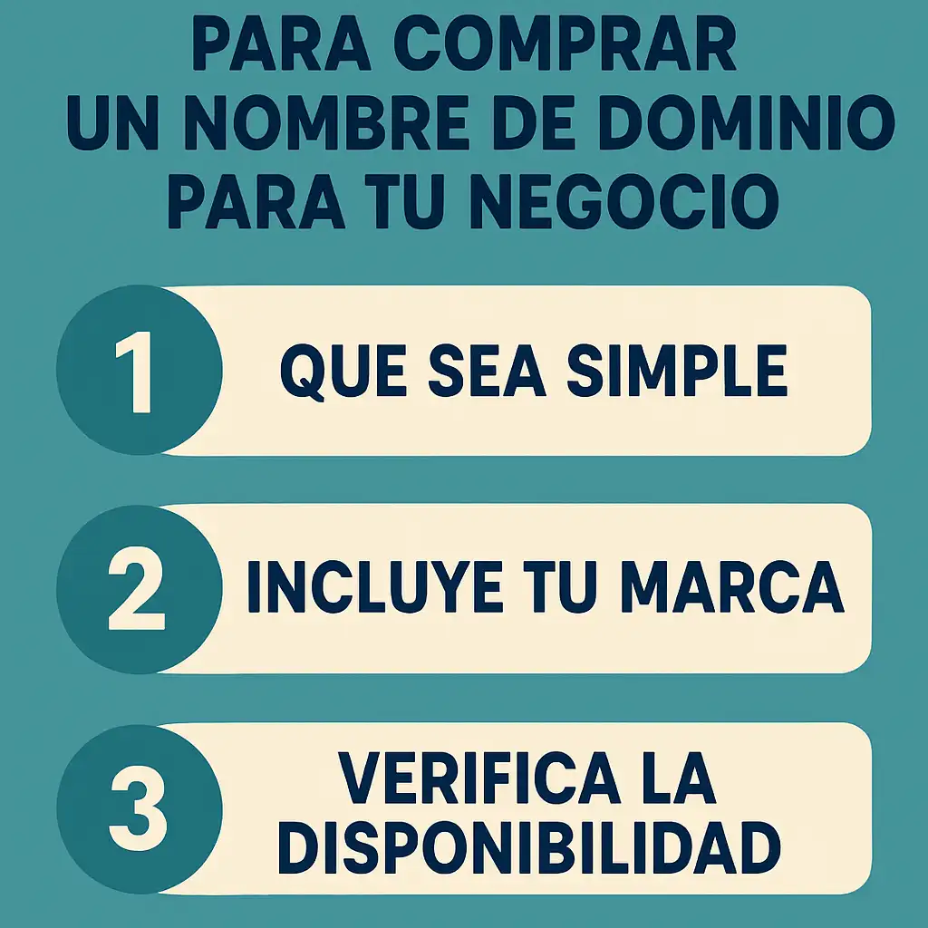 3 Consejos para comprar un nombre de dominio para tu negocio