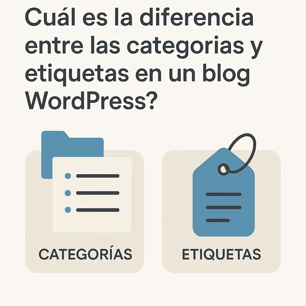 Cual es la diferencia entre las categorias y etiquetas en un blog WordPress Cuál es la diferencia entre las categorías y etiquetas en un blog WordPress