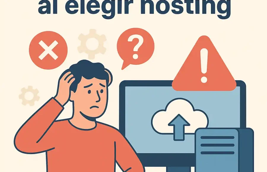 Errores comunes al elegir hosting