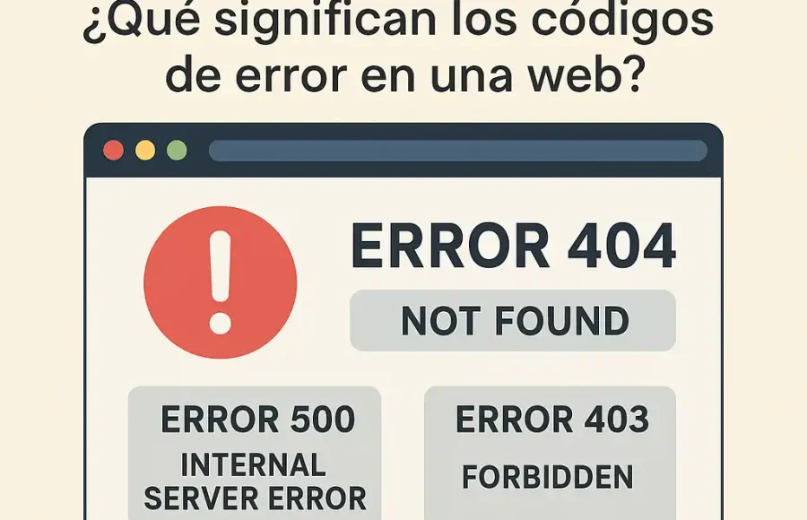 Códigos de Error: ¿Qué significan los códigos de error en una web?