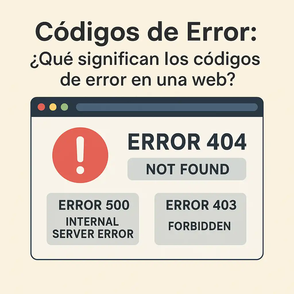 Códigos de Error: ¿Qué significan los códigos de error en una web?
