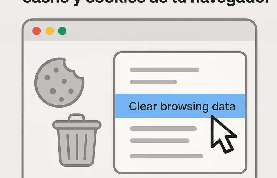 Así puedes borrar la memoria caché y cookies de tu navegador