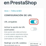 Así puedes activar las URL amigables en PrestaShop
