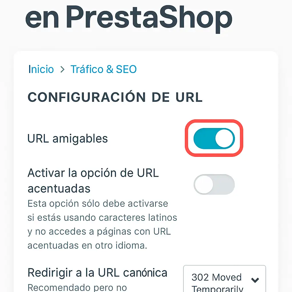 Asi puedes activar las URL amigables en PrestaShop Así puedes activar las URL amigables en PrestaShop