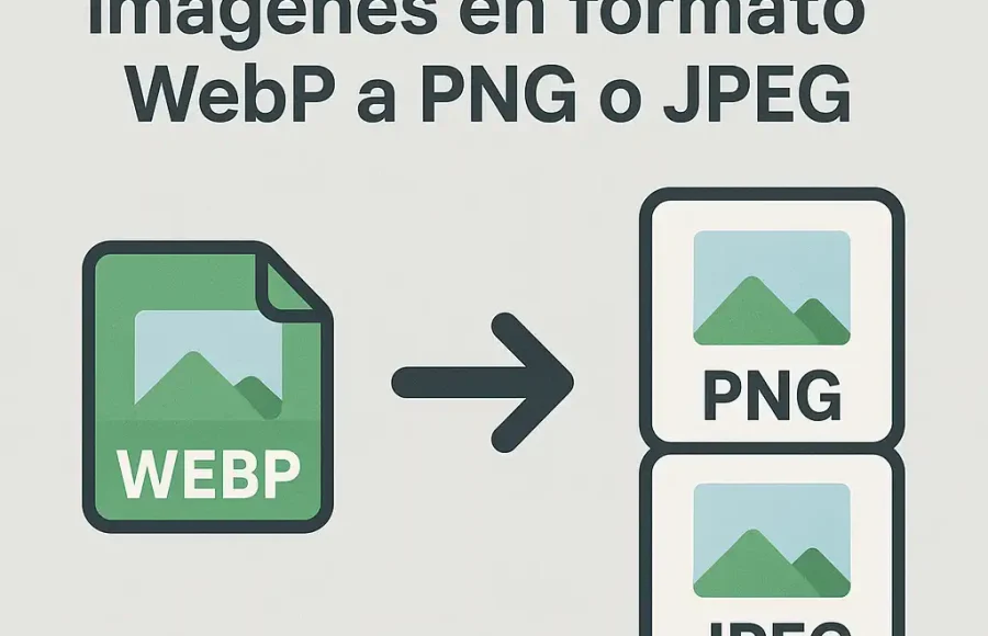 Asi puedes convertir imagenes en formato WebP a PNG o JPEG Así puedes convertir imágenes en formato WebP a PNG o JPEG