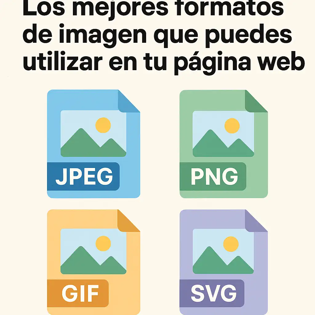 Los mejores formatos de imagen que puedes utilizar en tu pagina web Los mejores formatos de imagen que puedes utilizar en tu página web