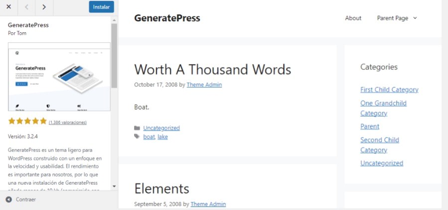 wordpress generatepress