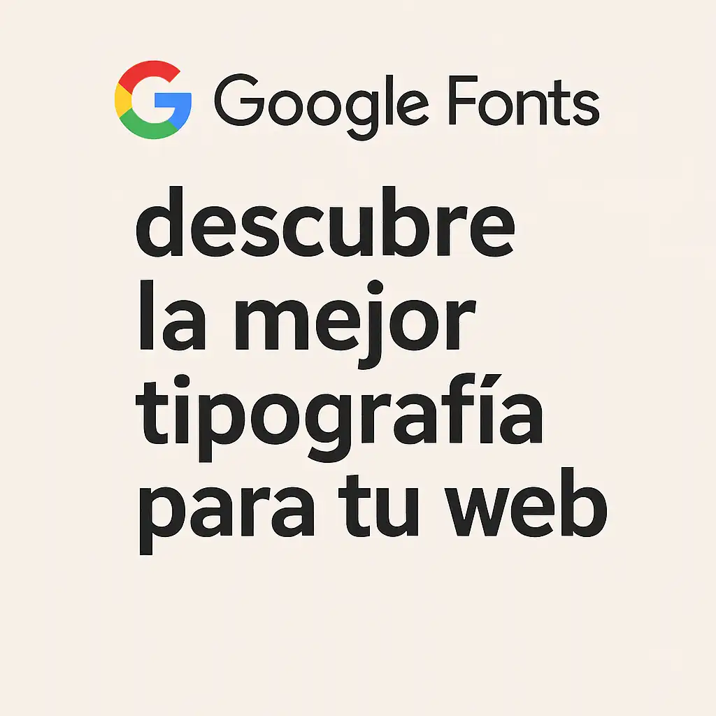 Google Fonts: descubre la mejor tipografía para tu web