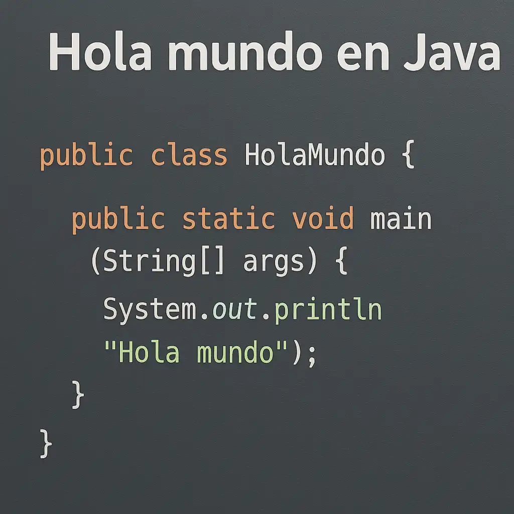 Hola mundo en Java Hola mundo en Java
