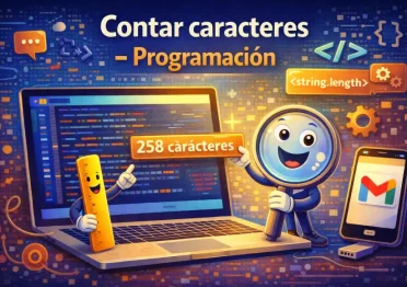 contar caracteres programacion
