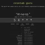 tareas programadas cron