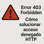 Error 403 Forbidden: Cómo solucionar acceso denegado HTTP