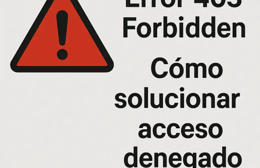 Error 403 Forbidden: Cómo solucionar acceso denegado HTTP