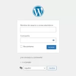 wordpress dashboard