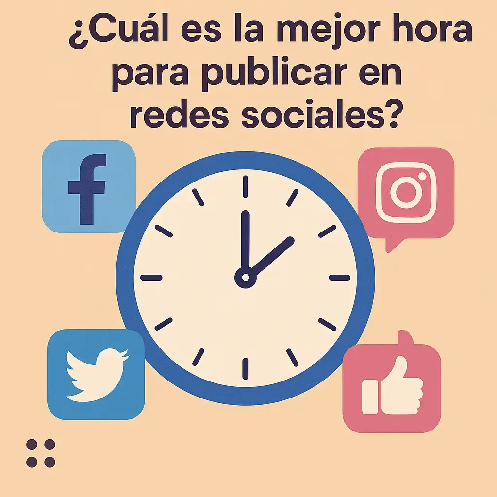 ¿Cuál es la mejor hora para publicar en redes sociales?