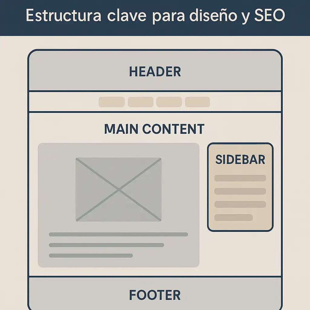 Partes de una página web: Estructura clave para diseño y SEO