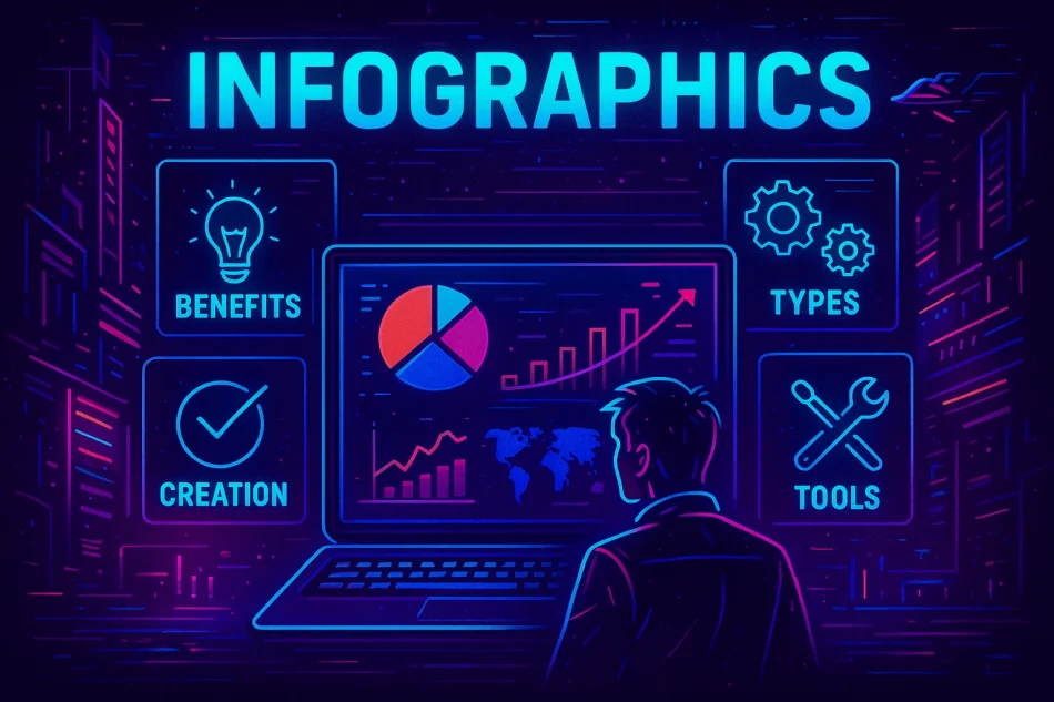las infografias han transformado la forma en que scaled Las infografías han transformado la forma en que consumimos y compartimos información visualmente. Con el auge de la era digital y la creciente necesidad de transmitir mensajes de manera efectiva y concisa, las infografías han demostrado ser herramientas esenciales en una variedad de contextos, desde las aulas hasta el marketing empresarial. Desde que irrumpieron en la escena del diseño gráfico hace unos 15 años, las infografías se han convertido en elementos fundamentales para captar la atención y facilitar la comprensión de conceptos complejos, especialmente en un entorno saturado de información. En este artículo, exploraremos a fondo los tipos de infografías, sus beneficios, cómo crearlas con éxito y qué herramientas puedes utilizar para diseñar infografías profesionales que dejen una impresión duradera.