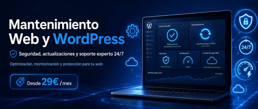 banner mantenimiento wordpress mantenimiento wordpress