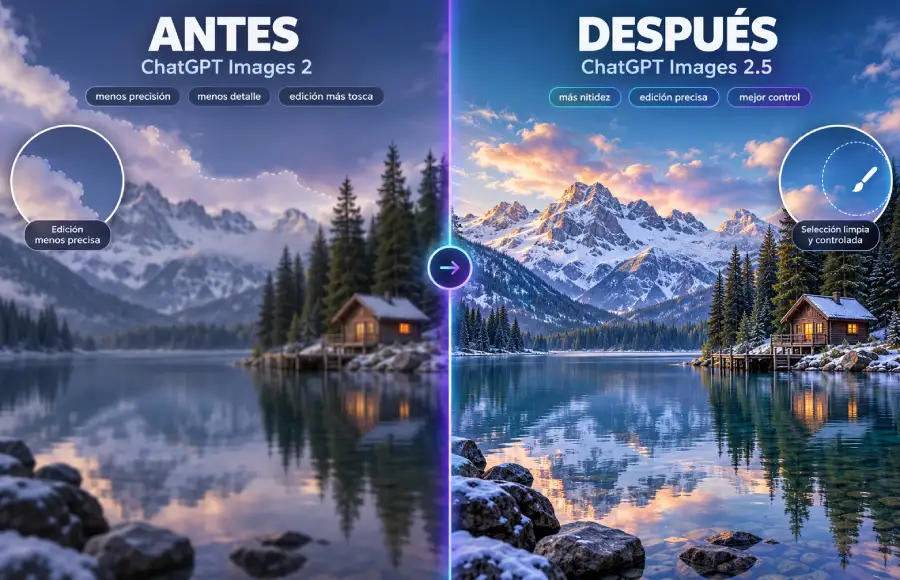 ChatGPT Images 2 5 comparativa ChatGPT Images 2 5 comparativa