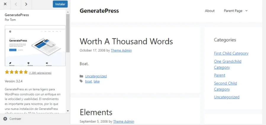 wordpress generatepress