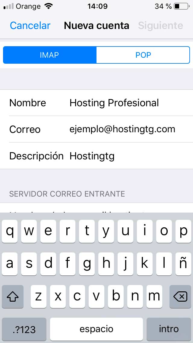 configurar cuenta imap configurar cuenta imap