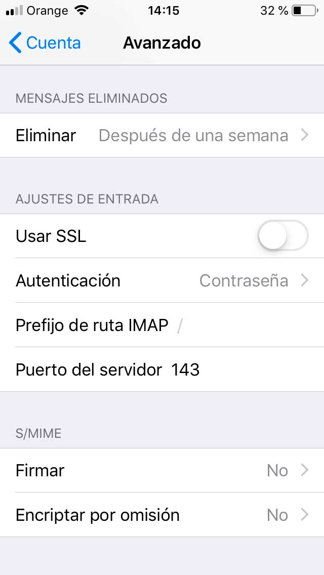 configurar pop imap configurar pop imap