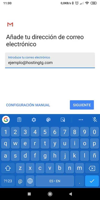 email configuracion